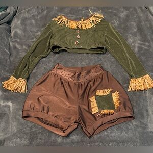 Girls Scarecrow Dance Costume | Kids Scarecrow Costume